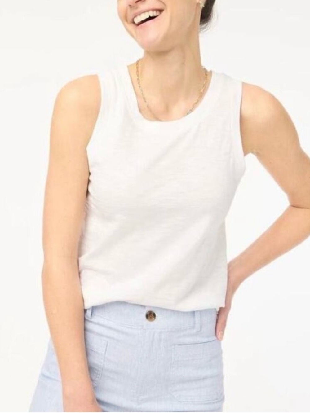 J. Crew Factory Girlfriend tank 100% cotton